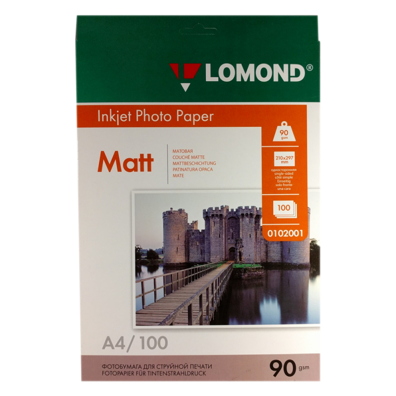 Lomond A4 90г/м2 матовая (100л) (0102001)