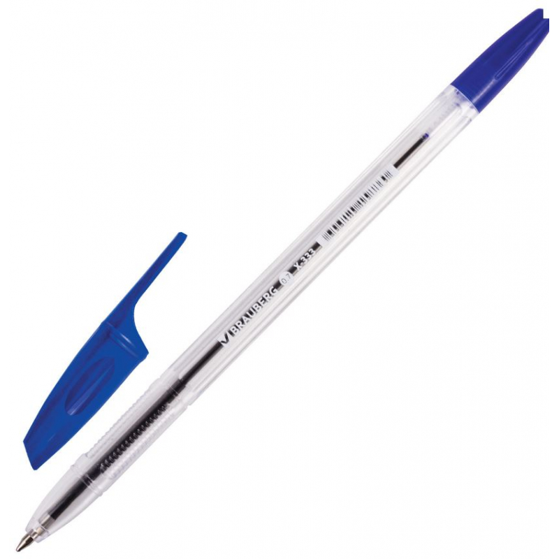 Ручка шариковая BRAUBERG  X-301, 0,35мм, синяя 142405