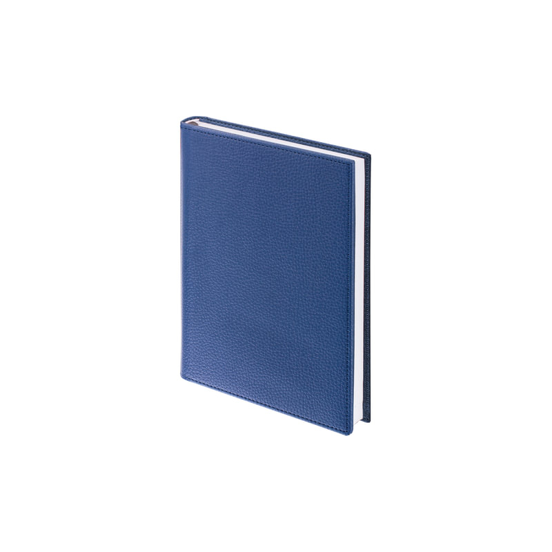 Ежедневник BRAUBERG недатированный, А5, 138х213 мм, "Favorite", под классическую кожу, 160 л., темно-синий, 123396