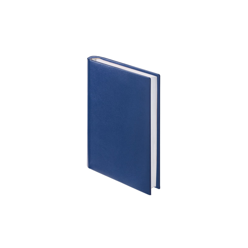 Ежедневник BRAUBERG недатированный, А6, 100х150 мм, "Select", под зернистую кожу, 160 л., темно-синий, 28384