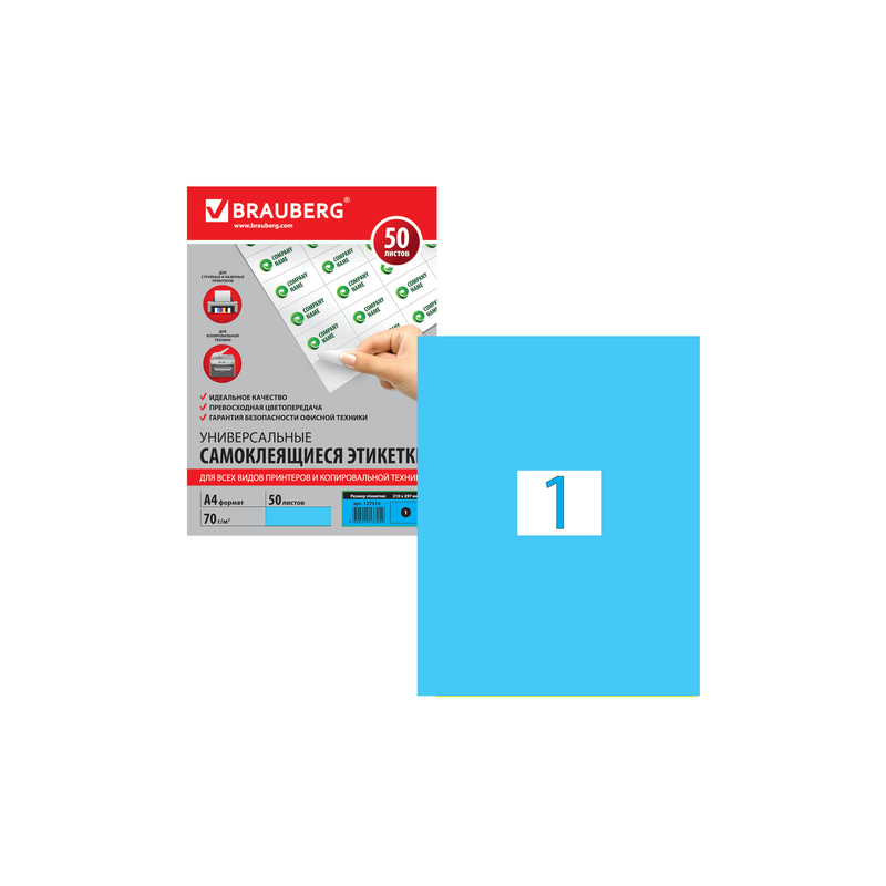 этикетка самоклеящаяся 210х297 мм