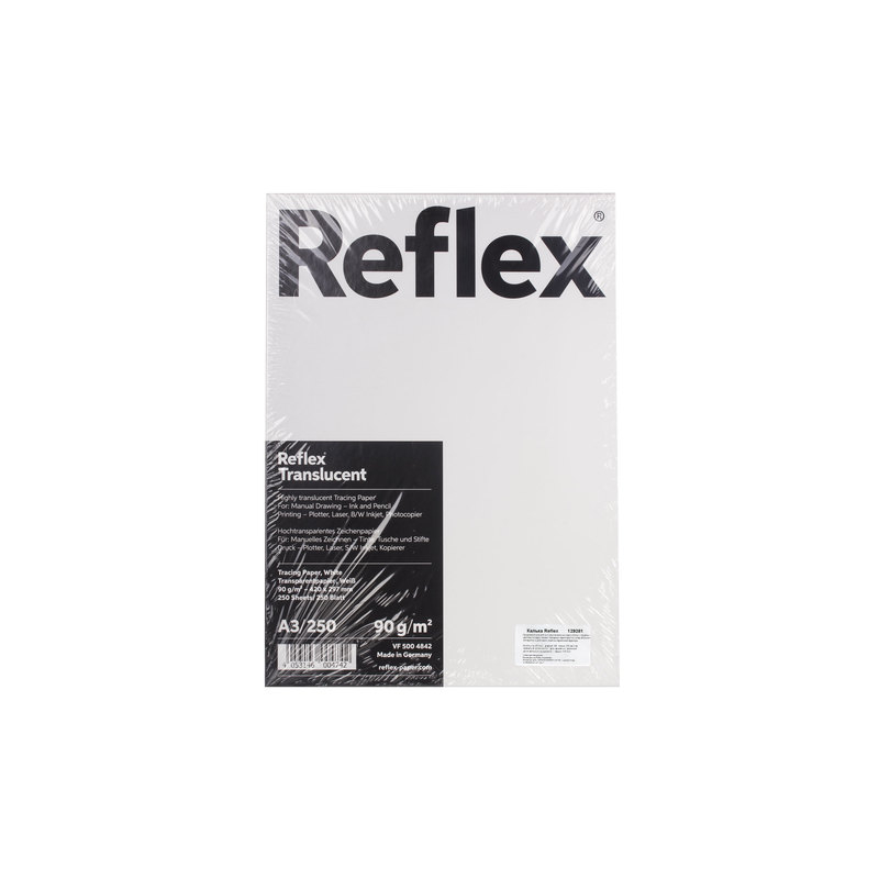 Калька Reflex А3, 90 г/м, 250 листов, белая, R17310