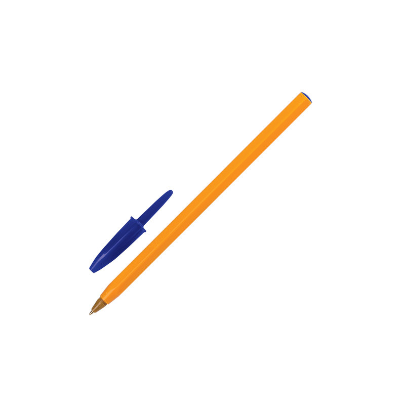 Ручка шариковая BIC "Orange", корпус оранжевый, узел 0,8 мм, линия письма 0,3 мм, синяя, 8099221