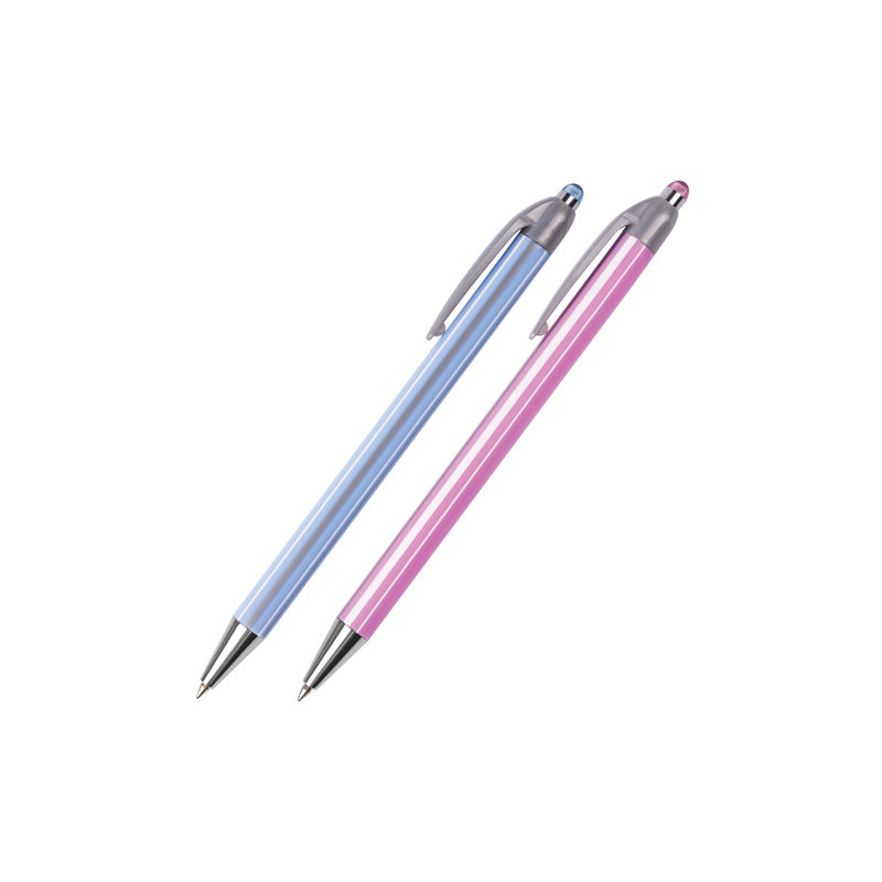 Ручка шариковая автоматическая BRAUBERG "Sakura", корпус ассорти, узел 0,5 мм, линия 0,3 мм, синяя, 141287