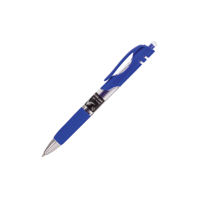 Ручка гелевая автоматическая BRAUBERG "Black Jack", трехгранная, узел 0,7 мм, линия 0,5 мм, синяя, 141551