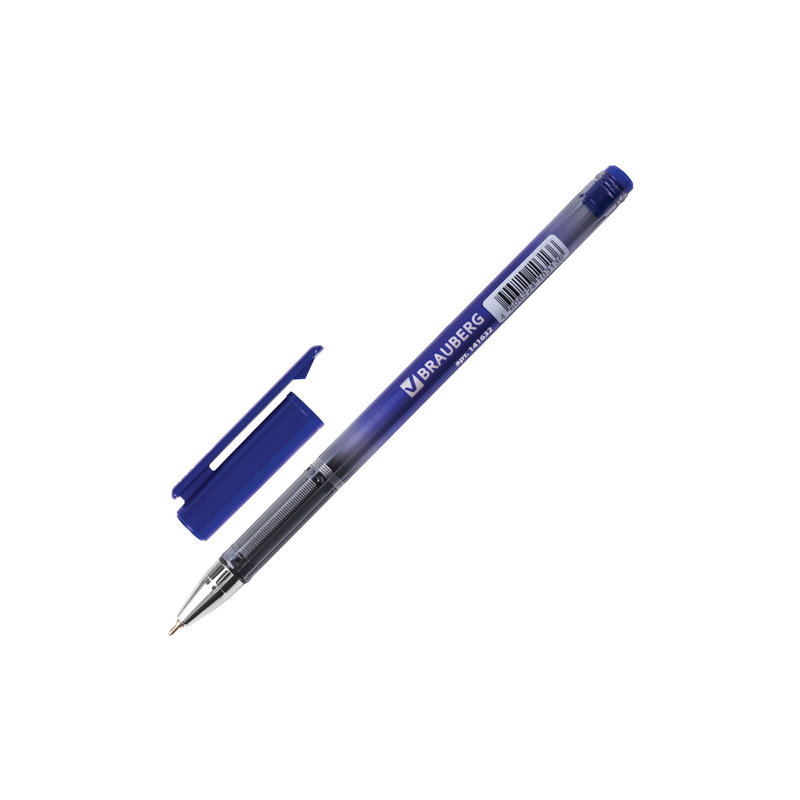 Ручка шариковая масляная BRAUBERG "Profi-Oil", корпус с печатью, узел 0,7 мм, линия 0,35 мм, синяя, 141632
