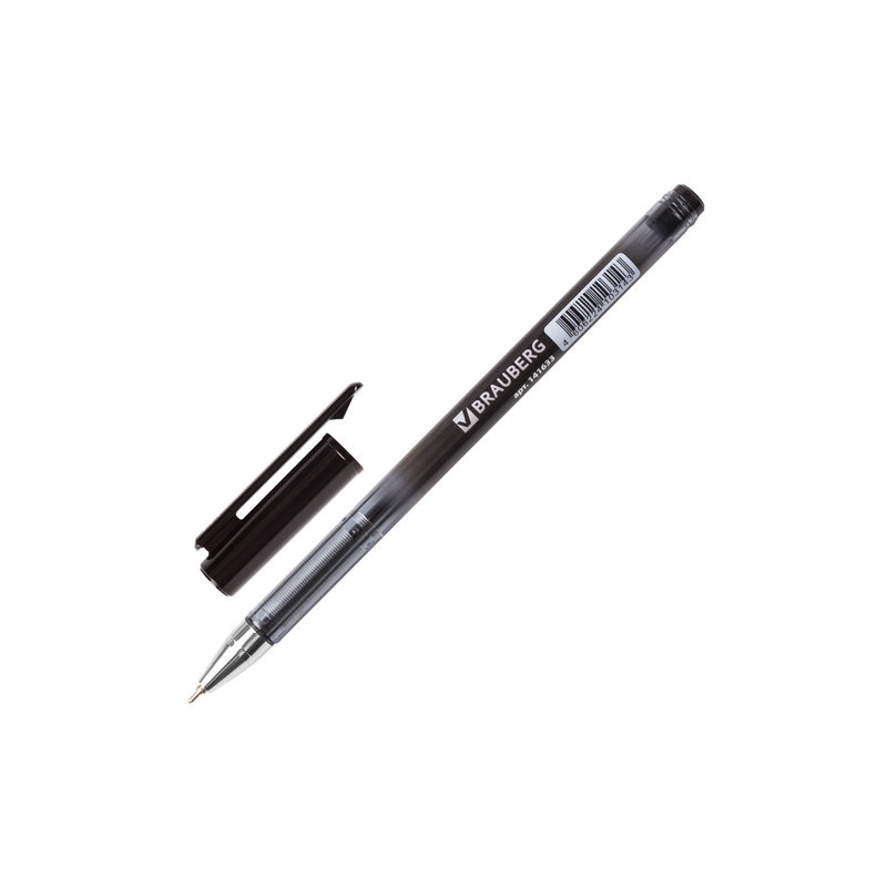 Ручка шариковая масляная BRAUBERG "Profi-Oil", корпус с печатью, узел 0,7 мм, линия 0,35 мм, черная, 141633