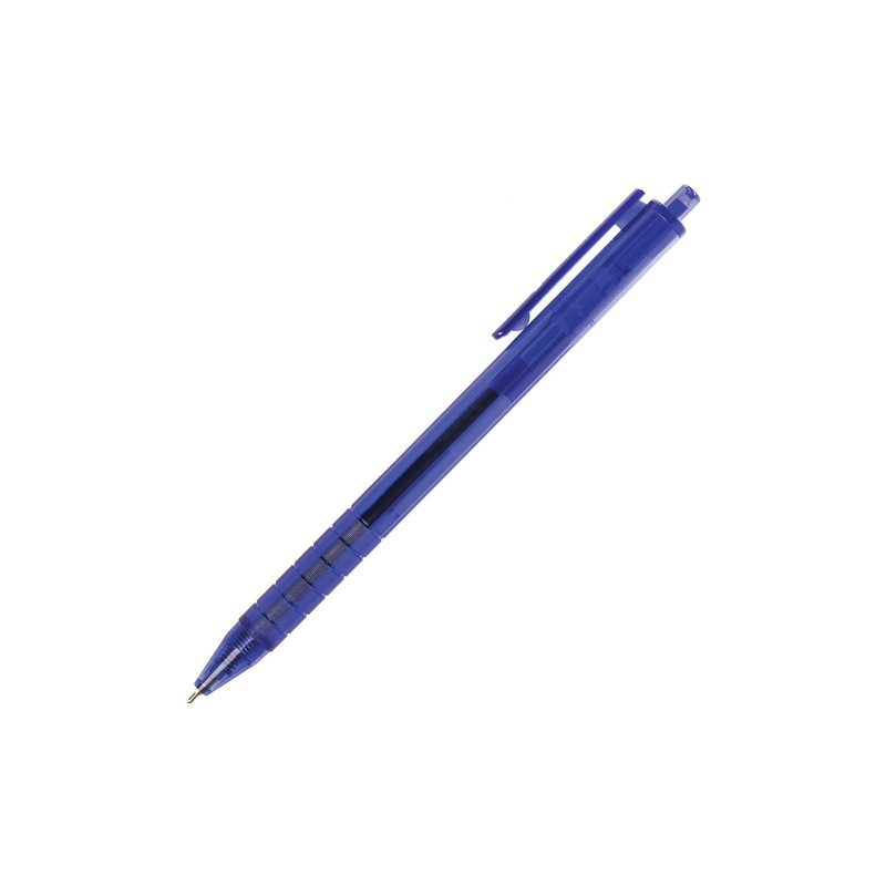 Ручка шариковая масляная автоматическая BRAUBERG "Tone", корпус тонированный, узел 0,7 мм, линия 0,35 мм, синяя, 142414