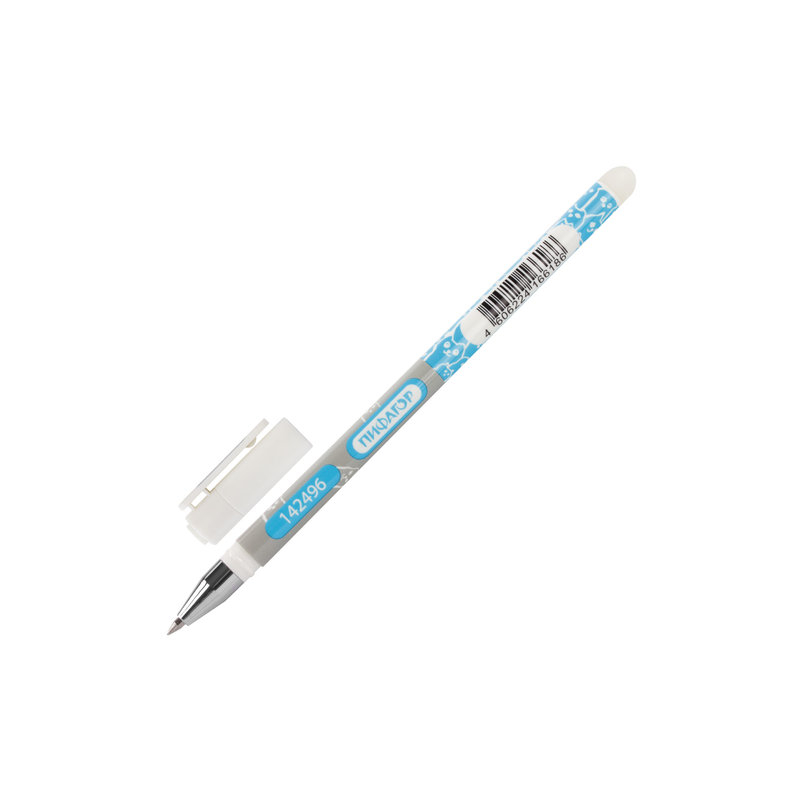 Ручка стираемая гелевая ПИФАГОР корпус двухцветный, узел 0,5 мм, линия 0,35 мм, синяя, 99