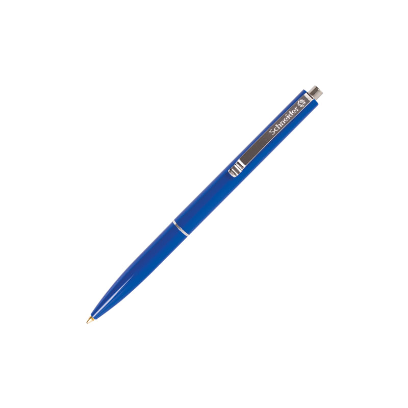 Ручка шариковая автоматическая SCHNEIDER "K15", корпус синий, узел 1 мм, линия 0,5 мм, синяя, 3083