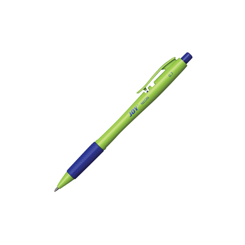 Ручка шариковая масляная автоматическая ERICH KRAUSE "Ultra Glide Joy Neon", узел 0,7 мм, линия 0,35 мм, синяя, 43347