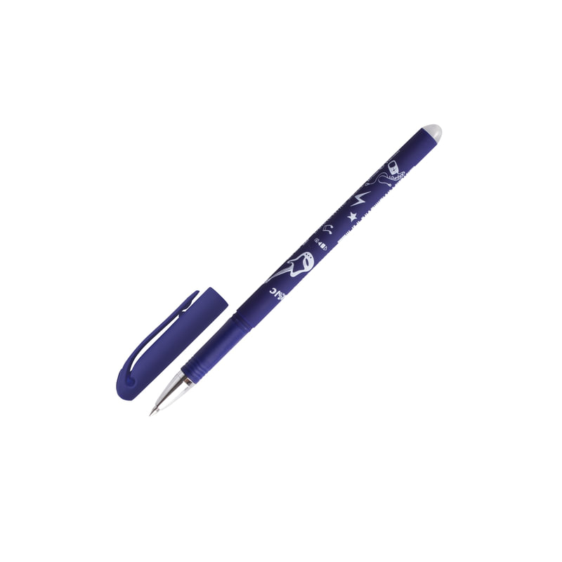 Ручка стираемая гелевая Bruno Visconti "Музыка", корпус ассорти, узел 0,5 мм, линия 0,4 мм, синяя, 20-0231