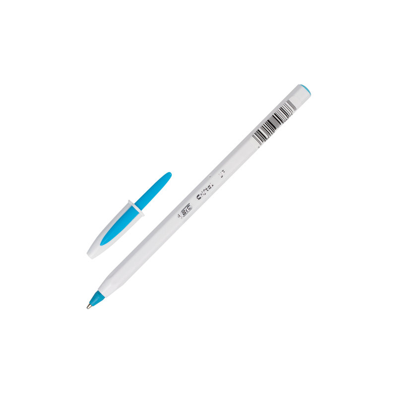 Ручка шариковая BIC "Cristal UP", корпус белый, узел 1,2 мм, линия 0,35 мм, ассорти, 950446