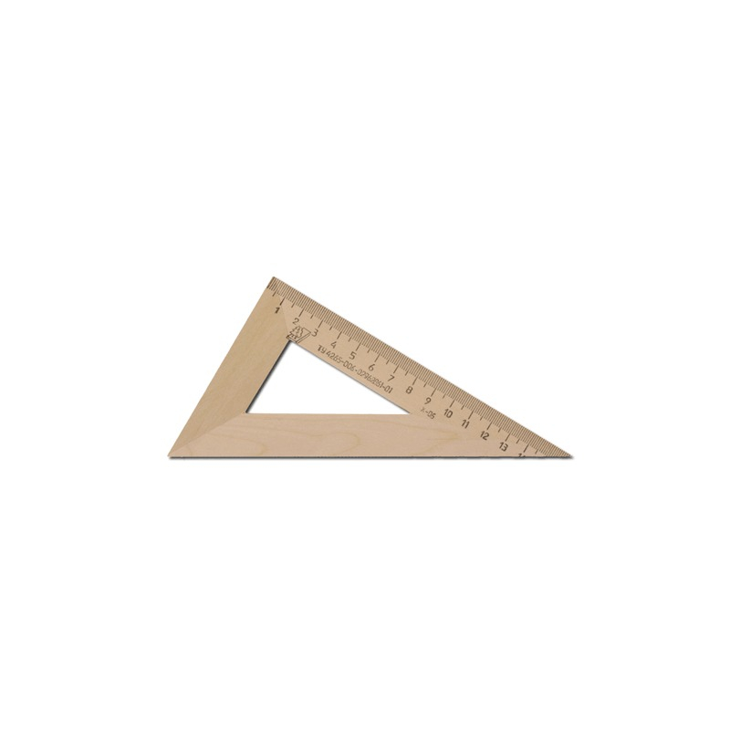   Треугольник деревянный, угол 30, 16 см, УЧД, с 139