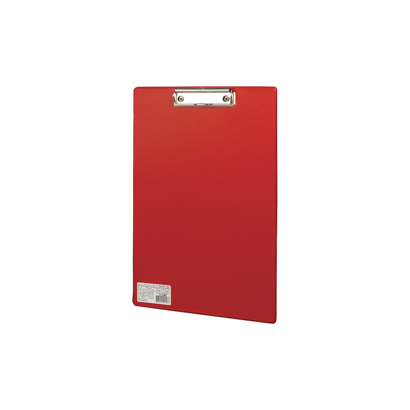 Доска-планшет BRAUBERG "Comfort" с верхним прижимом, А4, 23х35 см, картон/ПВХ, красная, 222658
