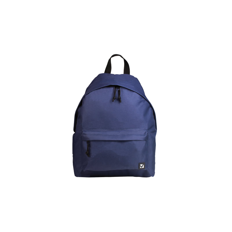 Рюкзак BRAUBERG универсальный, сити-формат, один тон, синий, 20 литров, 41х32х14 см, 225373