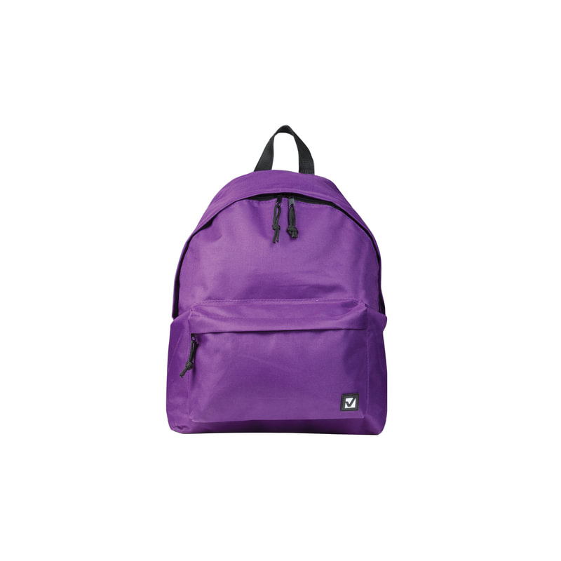 Рюкзак BRAUBERG универсальный, сити-формат, один тон, фиолетовый, 20 литров, 41х32х14 см, 225376