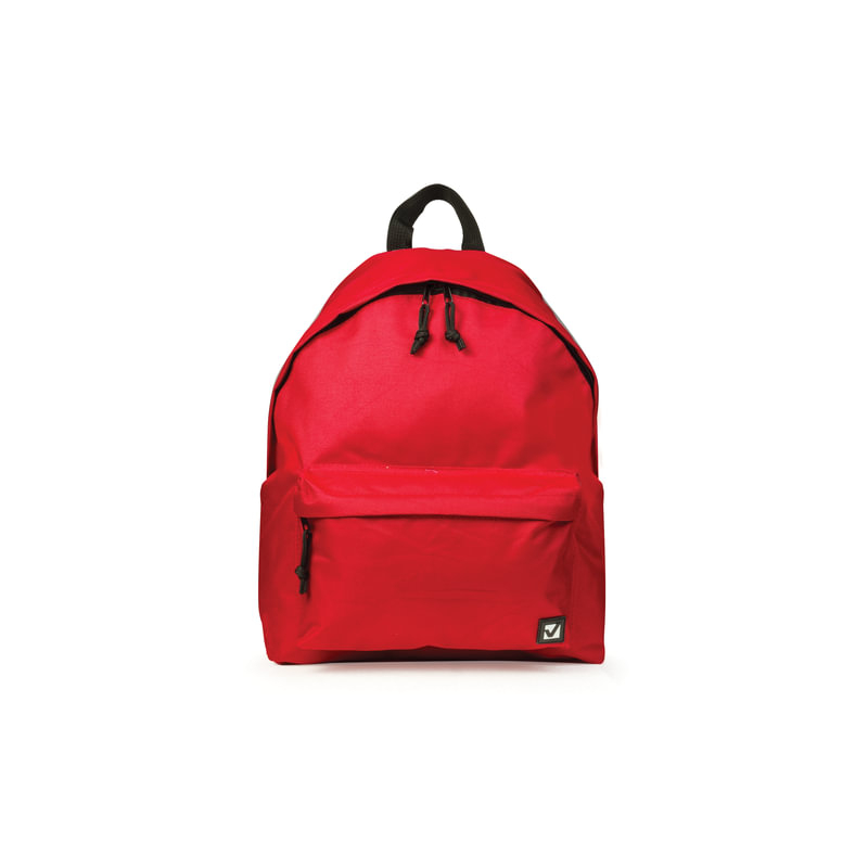 Рюкзак BRAUBERG универсальный, сити-формат, один тон, красный, 20 литров 41х32х14 см, 225379