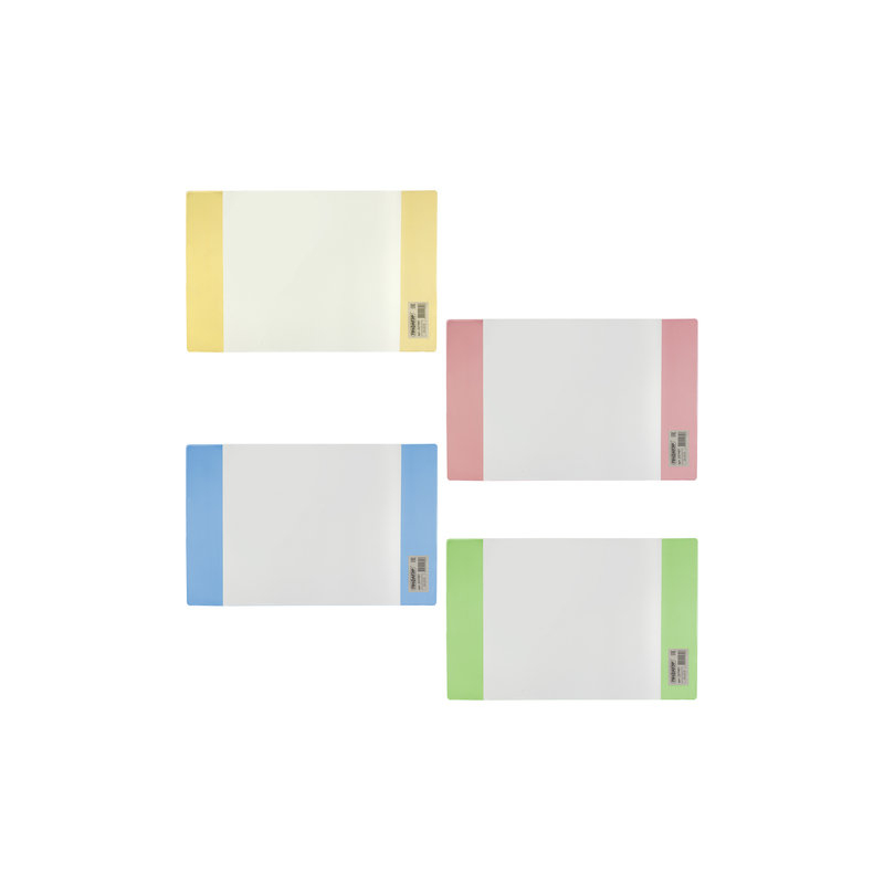 Обложка ПВХ для тетради и дневника ПИФАГОР цветные клапаны, плотная, 120 мкм, 210х350 мм