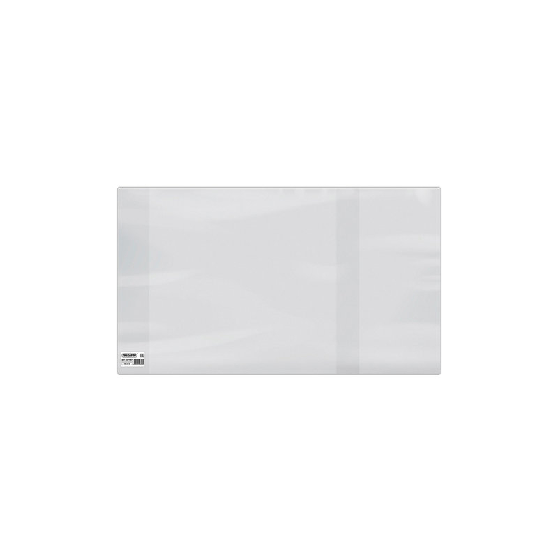 Обложка ПВХ для учебников  ПИФАГОР прозрачная, 120 мкм, 255х490 мм