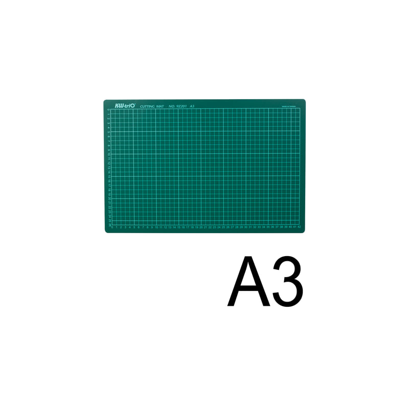 Коврик-подкладка настольный для резки KW-trio А3 (450х300 мм), толщина 3 мм, сантиметровая шкала, -9Z201