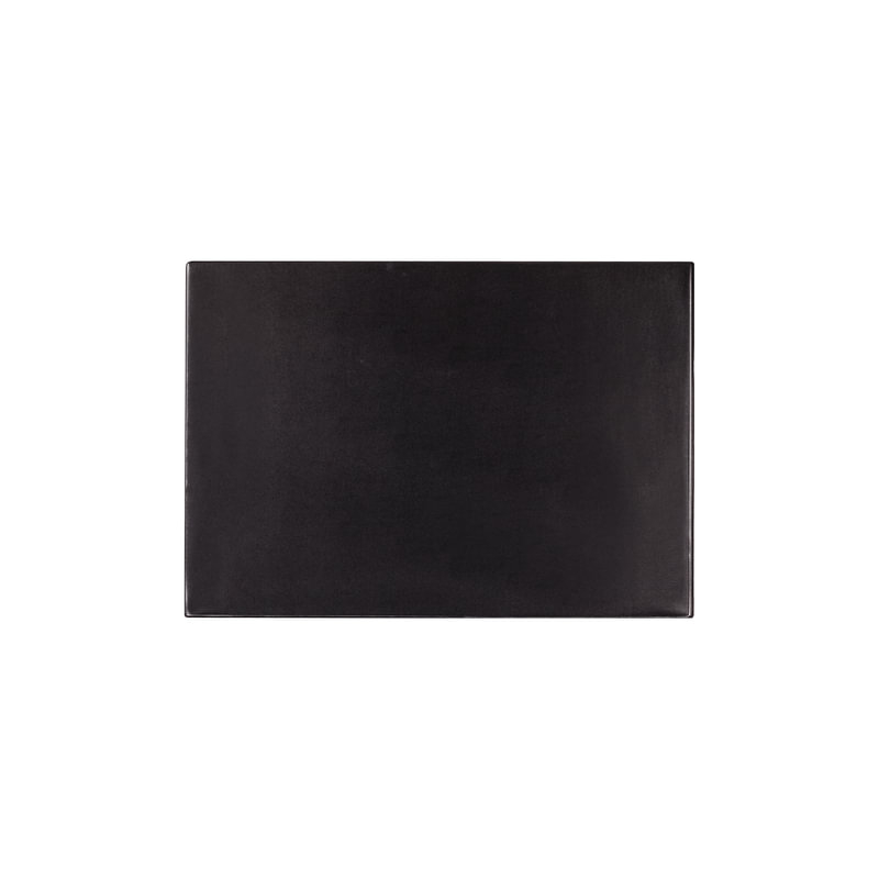 Коврик-подкладка настольный для письма BRAUBERG 380х590 мм, с прозрачным карманом, черный