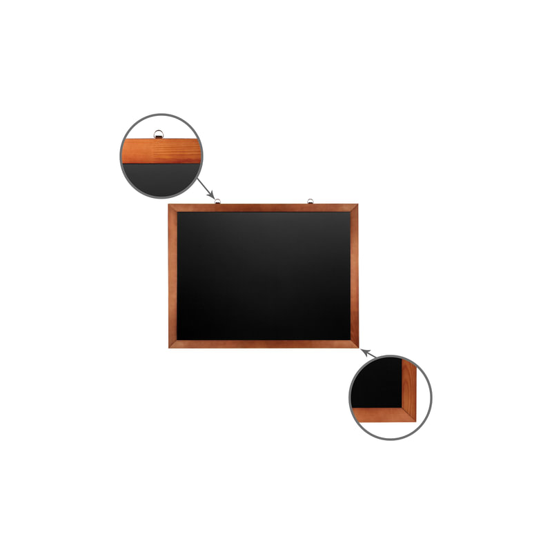 Доска BRAUBERG  для мела магнитная, 60х90 см, черная, деревянная окрашенная рамка, 236891