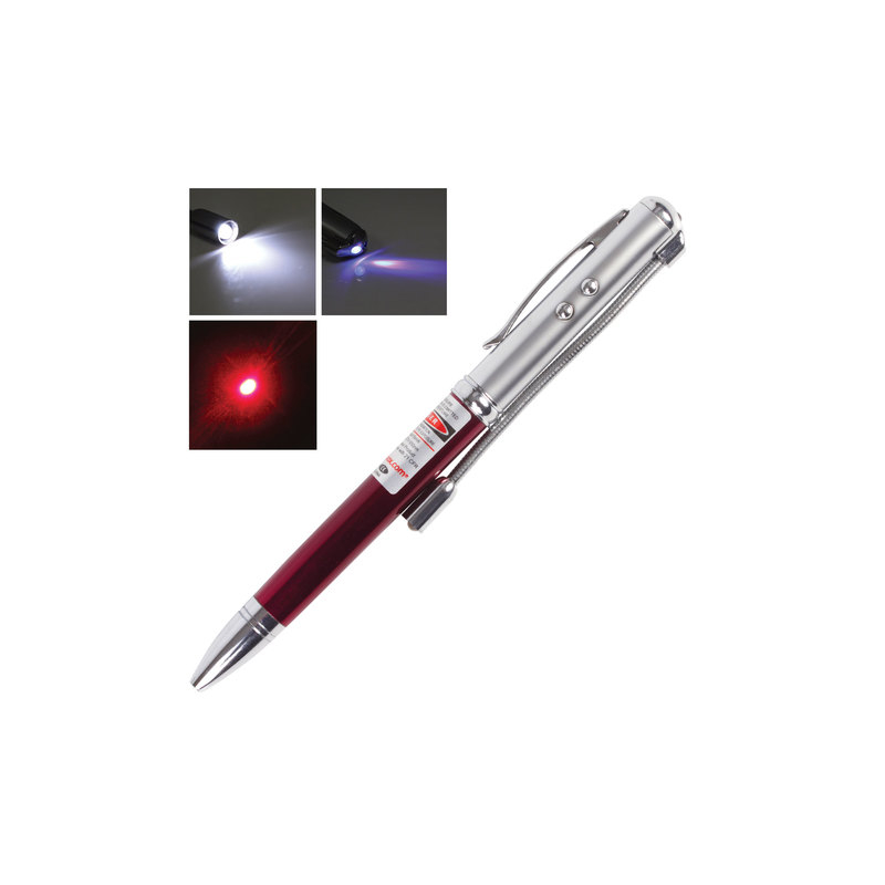 Beifa Указка лазерная, радиус 200 м, красный луч, LED фонарь, стилус, детектор купюр, ручка, TD-RP-36