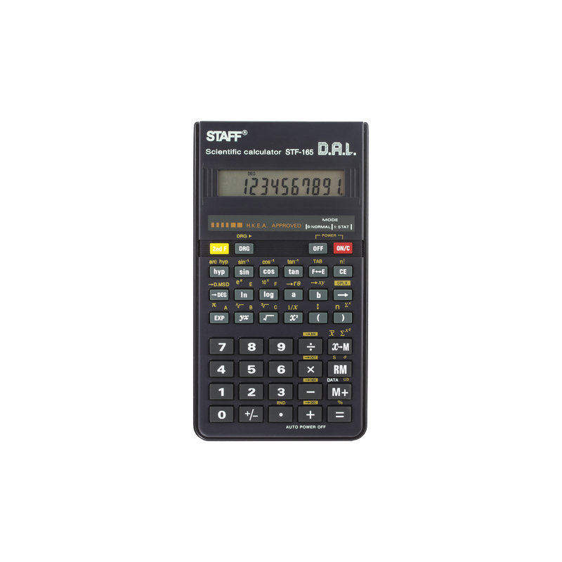Калькулятор STAFF инженерный STF-165, 10 разрядов, 143х78 мм