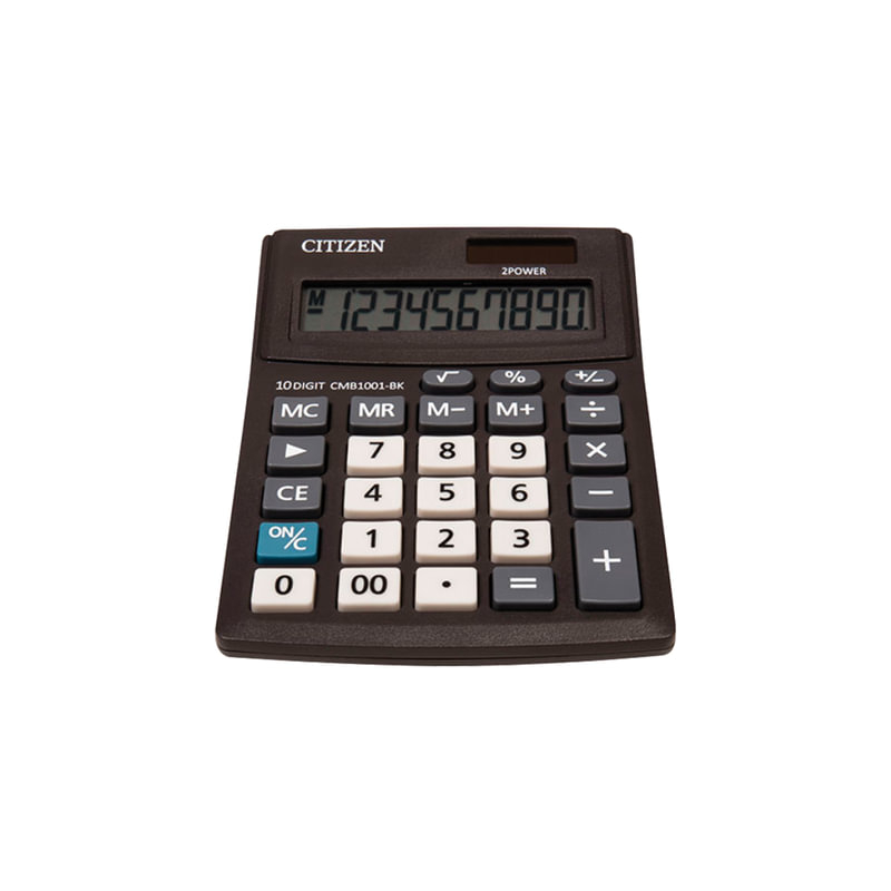Калькулятор Citizen BUSINESS LINE CMB1001BK, настольный, 10 разрядов, двойное питание, 100x136 мм
