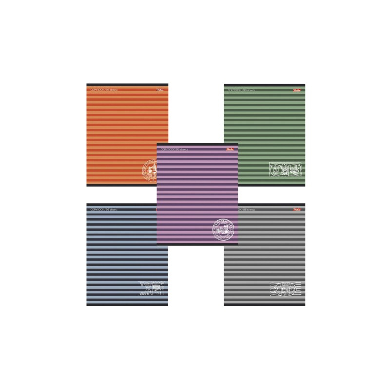 Тетрадь 96 л., Hatber линия, обложка мелованный картон, "Полосочки", 96Т5B2, T150306