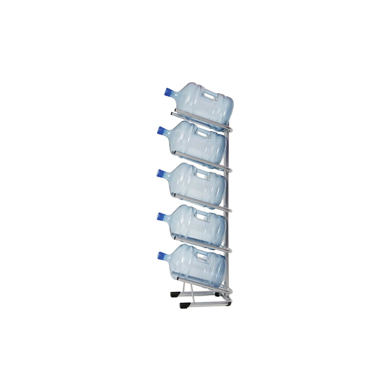 Стеллаж для хранения воды HOT FROST для 5 бутылей, металл, серебристый, 251000502