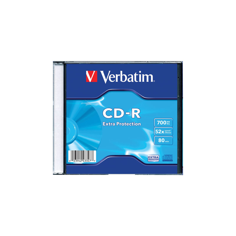 Диск CD-R Verbatim  DL, 700 Mb, 52х, Slim Case