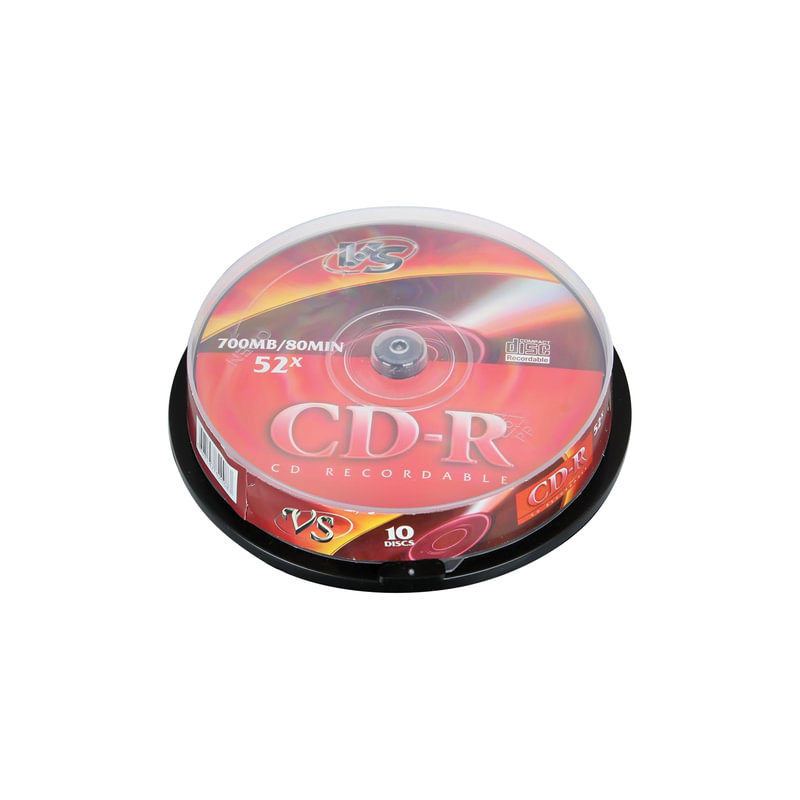 Диски CD-R VS 700 Mb, 52x, 10 шт., Cake Box,