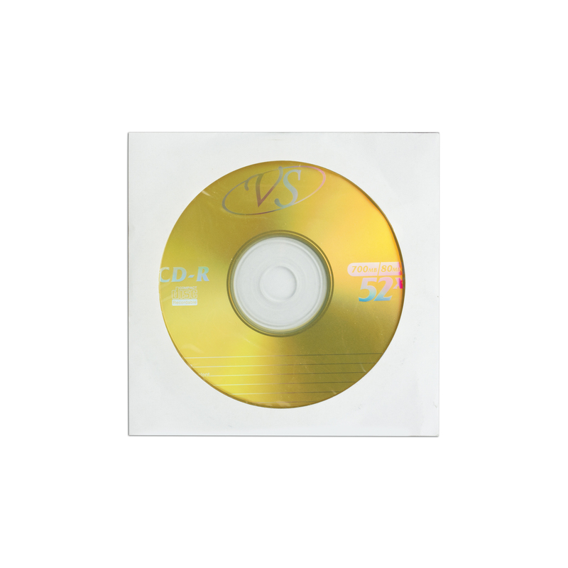 Диск CD-R VS 700 Mb, 52х, бумажный конверт