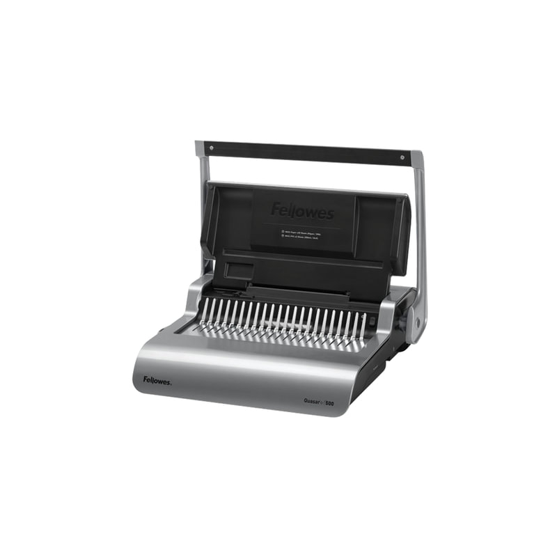 Переплетная машина для пластиковой пружины Fellowes QUASAR+, пробивает 25 л., сшивает 500 л., FS-56277