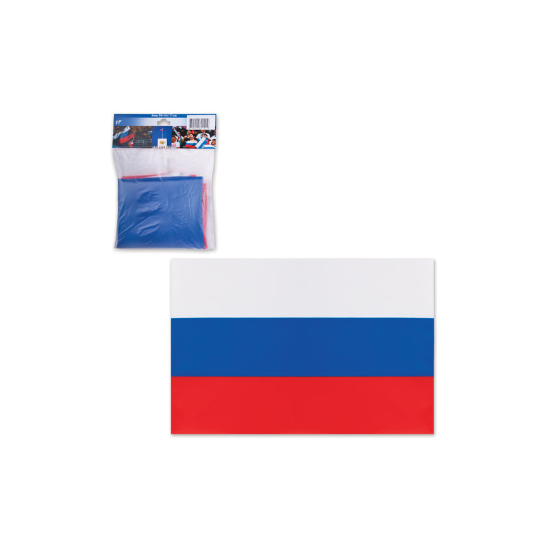   Флаг РФ, 90х135 см, упаковка с европодвесом, 550021