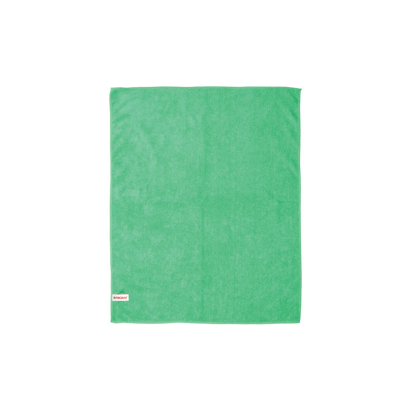 Тряпка для мытья пола ЛАЙМА "Стандарт", плотная микрофибра, 50х60 см, зеленая, 601251