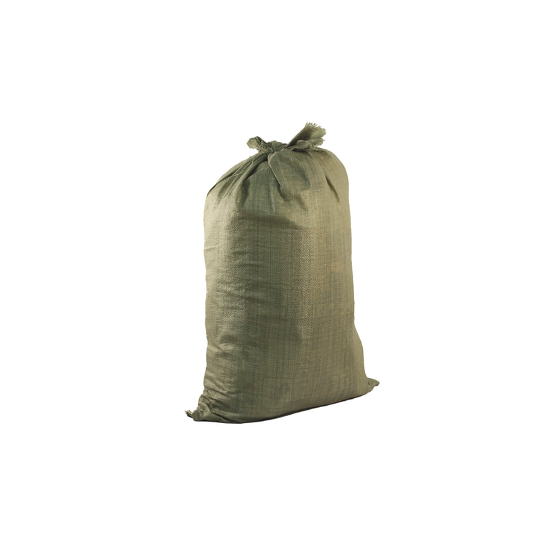   Мешки полипропиленовые до 50 кг, комплект 100 шт., 95х55 см, вес 47 г, для строительного/бытового мусора, зеленые, 601911