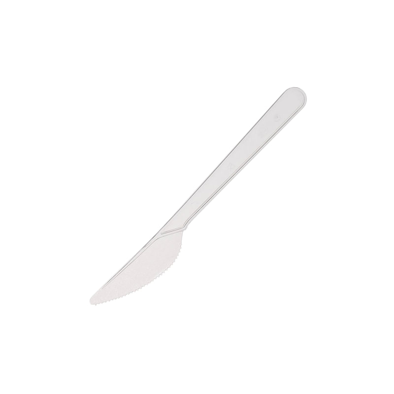 Одноразовые ножи СТАНДАРТ, 180 мм, комплект 48 шт., ЛАЙМА пластиковые, прозрачные, "Кристалл", 602655