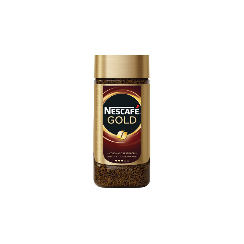 Кофе растворимый NESCAFE  (Нескафе) "Gold", сублимированный, 190 г, стеклянная банка, 12135508