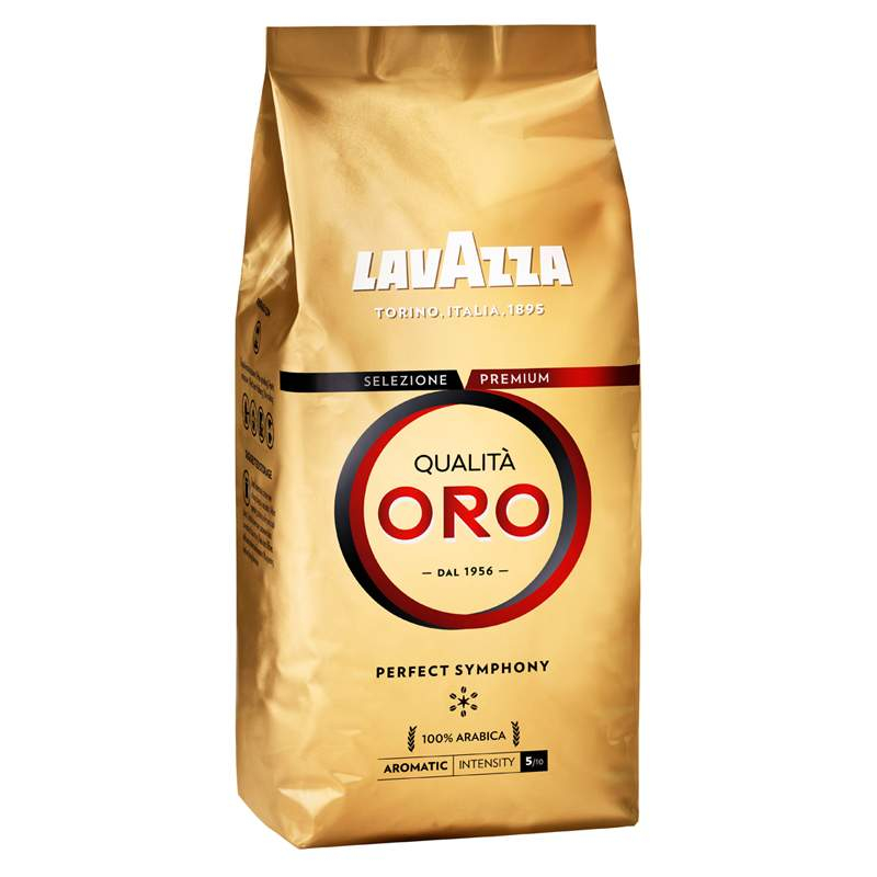 Кофе в зернах LAVAZZA "Qualita Oro", арабика 100%, 250 г, вакуумная упаковка, 2051