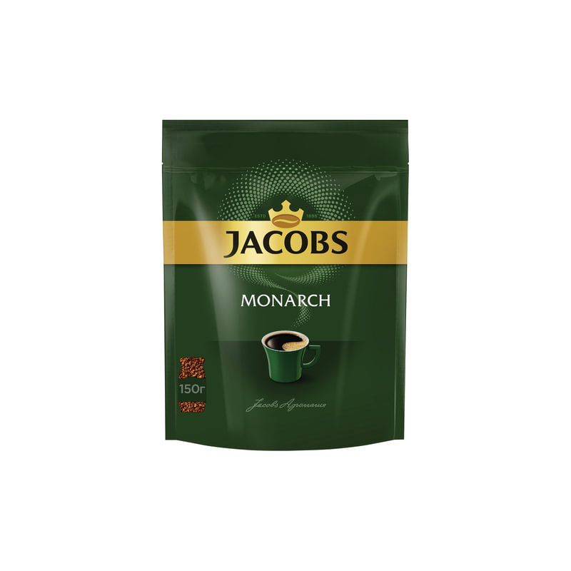 Кофе растворимый JACOBS  "Monarch", сублимированный, 150 г, мягкая упаковка, 8052013
