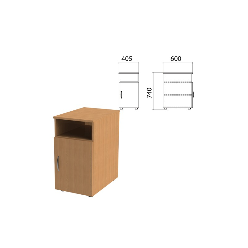 Тумба приставная монолит 400х450х750 мм цвет бук бавария комплект