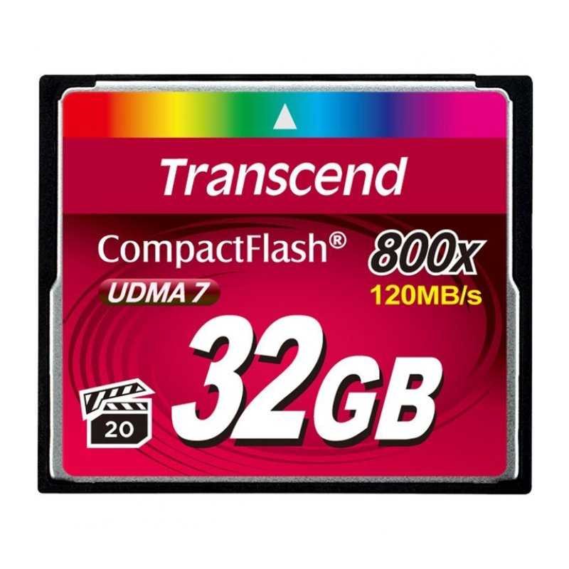 Флеш-карта  Transcend CF 32GB 800X