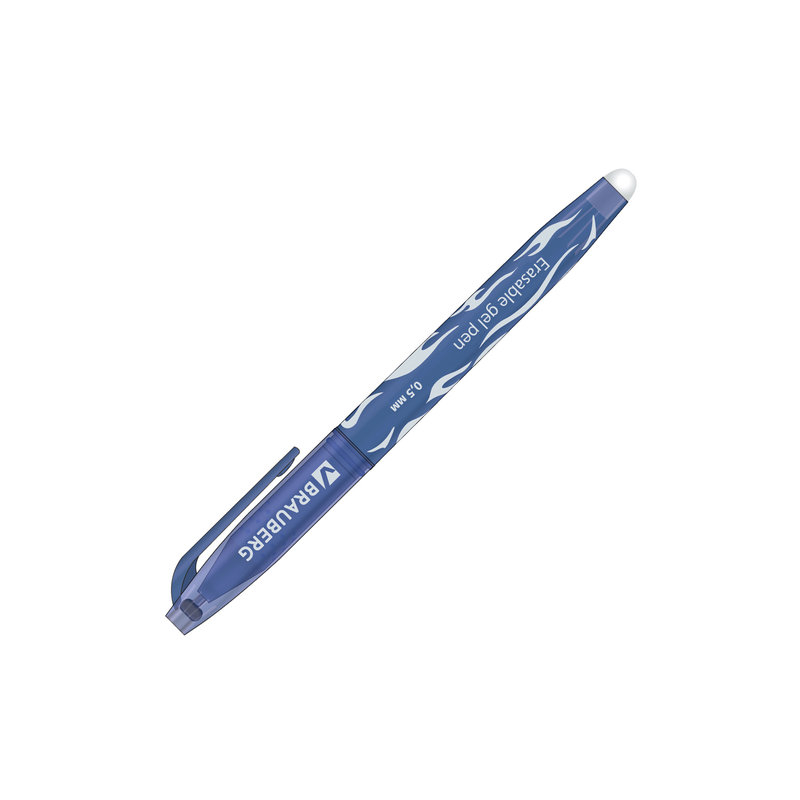 Ручка стираемая гелевая BRAUBERG СИНЯЯ, узел 0,5 мм, линия письма 0,35 мм, GP135