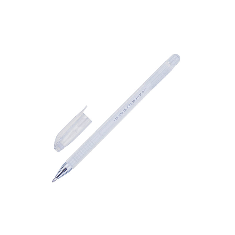 Ручка гелевая Crown  "Hi-Jell Pastel", БЕЛАЯ, корпус тонированный белый, узел 0,8 мм, линия письма 0,5 мм, HJR-500P