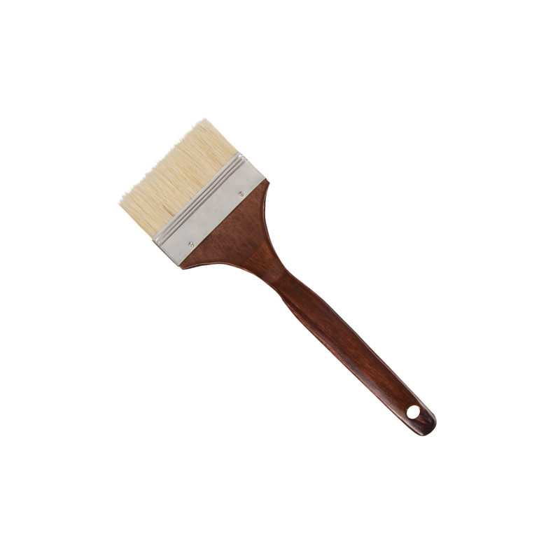 Кисть художественная профессиональная BRAUBERG ART CLASSIC, щетина, флейц, № 75, короткая ручка, 200747