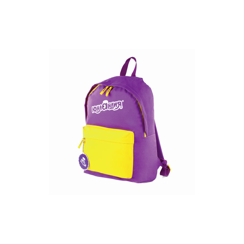 Рюкзак ЮНЛАНДИЯ с брелоком, универсальный, фиолетовый, 44х30х14 см, С18021, 227955