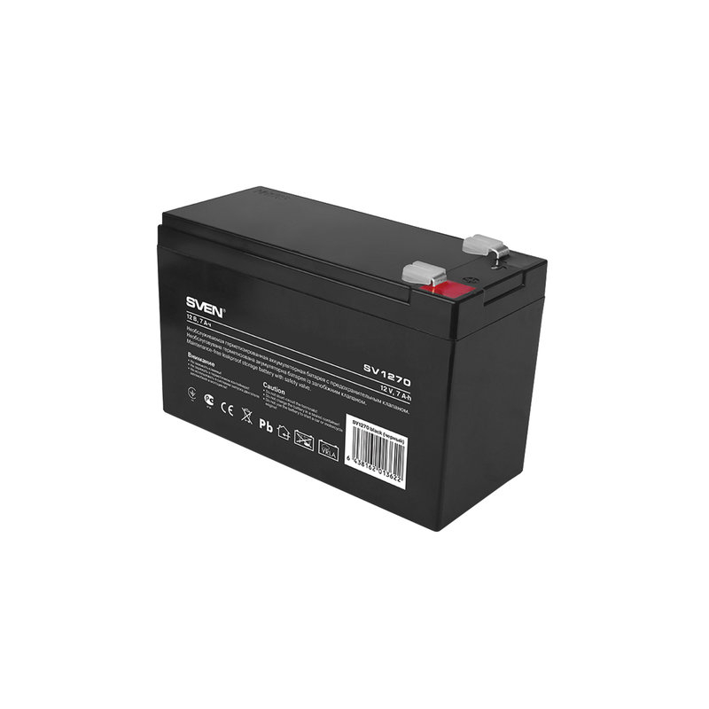 Аккумуляторная батарея для ИБП любых торговых марок, 12 В, 7 Ач, 151х65х100 мм, Sven SV-0222007